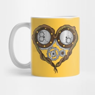 Chemistry of love: dopamine and serotonin formula (color version) Mug